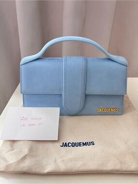 Jacquemus Powder Blue Mini Top-Handle Shoulder Bag
